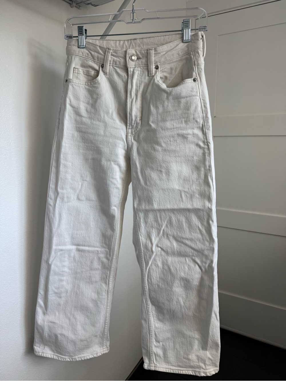 H&M Women's Wide-Leg White Jeans